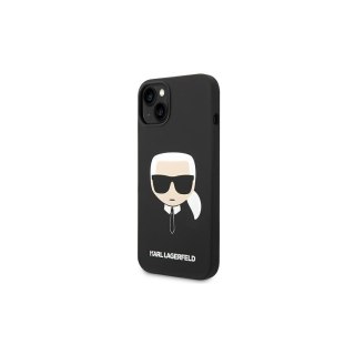 Karl Lagerfeld nakładka do iPhone 14 Plus 6,7" KLHCP14MSLKHBK hardcase czarna Silicone Karl`s Head