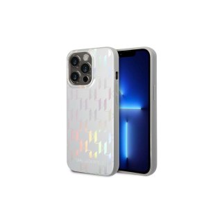 Karl Lagerfeld nakładka do iPhone 14 Pro 6,1" KLHCP14LLGMMSV3 srebrna hardcase Monogram Iridescent