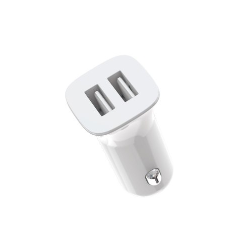 XO ładowarka samochodowa TZ10 2x USB 2,4A biała + kabel USB-C XO ładowarka samochodowa TZ10 2x USB 2,4A biała + kabel USB-C