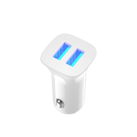 XO ładowarka samochodowa TZ10 2x USB 2,4A biała + kabel microUSB XO ładowarka samochodowa TZ10 2x USB 2,4A biała + kabel microUSB
