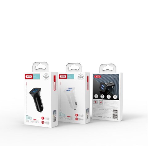XO ładowarka samochodowa TZ10 2x USB 2,4A biała + kabel microUSB XO ładowarka samochodowa TZ10 2x USB 2,4A biała + kabel microUSB