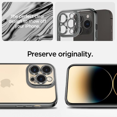Spigen nakładka Optik Crystal do iPhone 14 Pro 6,1" chrome grey Spigen nakładka Optik Crystal do iPhone 14 Pro 6,1" chrome grey