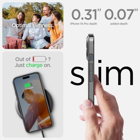 Spigen nakładka Optik Crystal do iPhone 14 Pro 6,1" chrome grey Spigen nakładka Optik Crystal do iPhone 14 Pro 6,1" chrome grey