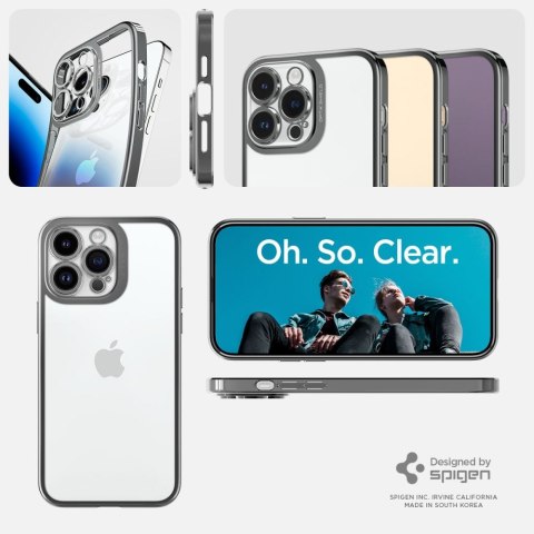 Spigen nakładka Optik Crystal do iPhone 14 Pro 6,1" chrome grey Spigen nakładka Optik Crystal do iPhone 14 Pro 6,1" chrome grey