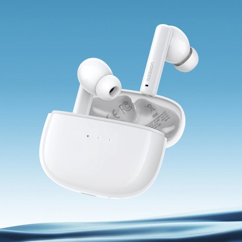 Bezprzewodowe słuchawki Bluetooth 5.2 TWS ANC Ugreen HiTune T3 Active WS106 - białe Bezprzewodowe słuchawki Bluetooth 5.2 TWS ANC Ugreen HiTune T3 Active WS106 - białe