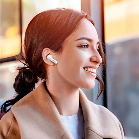 Bezprzewodowe słuchawki Bluetooth 5.2 TWS ANC Ugreen HiTune T3 Active WS106 - białe Bezprzewodowe słuchawki Bluetooth 5.2 TWS ANC Ugreen HiTune T3 Active WS106 - białe