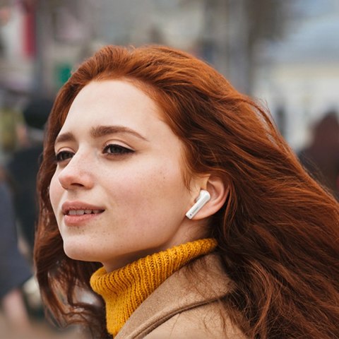 Bezprzewodowe słuchawki Bluetooth 5.2 TWS ANC Ugreen HiTune T3 Active WS106 - białe Bezprzewodowe słuchawki Bluetooth 5.2 TWS ANC Ugreen HiTune T3 Active WS106 - białe
