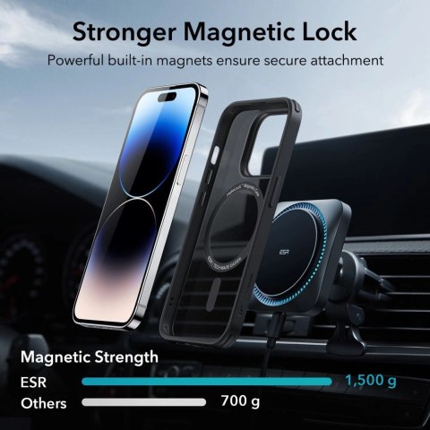 Etui ESR Classic Hybrid Halolock z MagSafe na iPhone 14 Pro - matowo-czarne Etui ESR Classic Hybrid Halolock z MagSafe na iPhone 14 Pro - matowo-czarne