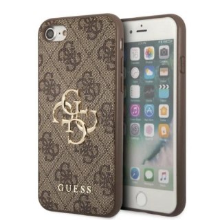 Etui Guess 4G Big Metal Logo na iPhone 7 / 8 / SE 2020 / SE 2022 - brązowe