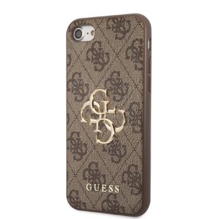Etui Guess 4G Big Metal Logo na iPhone 7 / 8 / SE 2020 / SE 2022 - brązowe