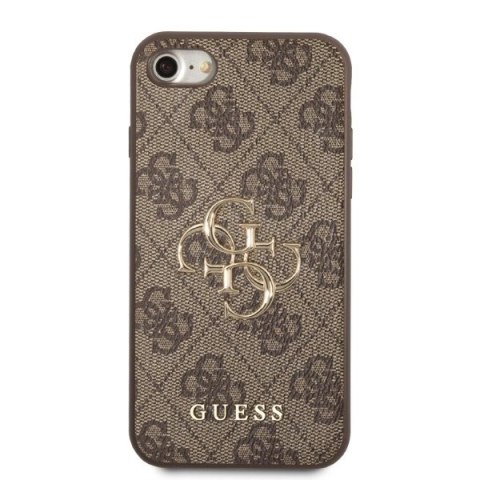 Etui Guess 4G Big Metal Logo na iPhone 7 / 8 / SE 2020 / SE 2022 - brązowe