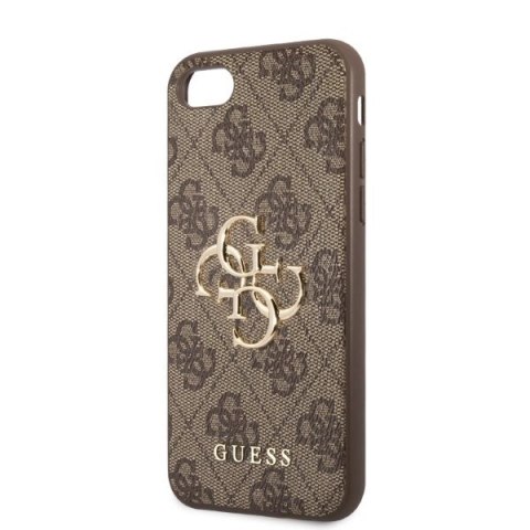 Etui Guess 4G Big Metal Logo na iPhone 7 / 8 / SE 2020 / SE 2022 - brązowe