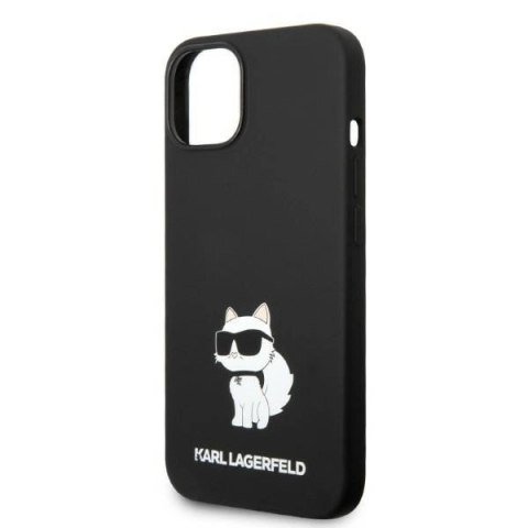 Etui Karl Lagerfeld Silicone Choupette MagSafe na iPhone 14 Plus - czarne Etui Karl Lagerfeld Silicone Choupette MagSafe na iPhone 14 Plus - czarne