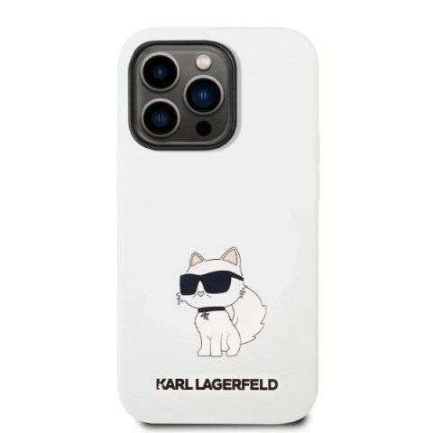 Etui Karl Lagerfeld Silicone Choupette MagSafe na iPhone 14 Pro Max - białe Etui Karl Lagerfeld Silicone Choupette MagSafe na iPhone 14 Pro Max - białe