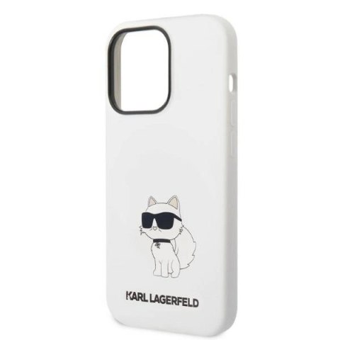 Etui Karl Lagerfeld Silicone Choupette MagSafe na iPhone 14 Pro Max - białe Etui Karl Lagerfeld Silicone Choupette MagSafe na iPhone 14 Pro Max - białe