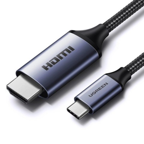 Kabel USB C - HDMI 2.1 8K 60Hz 1.5m Ugreen CM565 - szary Kabel USB C - HDMI 2.1 8K 60Hz 1.5m Ugreen CM565 - szary