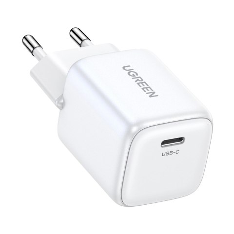 Ładowarka Ugreen Nexode mini CD318 15324 sieciowa GaN 20W USB-C PD 3.0 / QC 4.0 - biała Ładowarka Ugreen Nexode mini CD318 15324 sieciowa GaN 20W USB-C PD 3.0 / QC 4.0 - biała