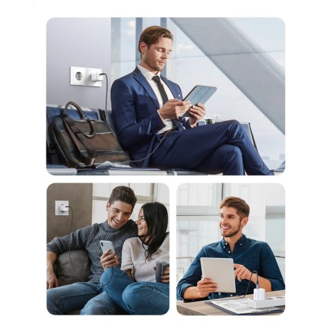 Ładowarka Ugreen Nexode mini CD318 15324 sieciowa GaN 20W USB-C PD 3.0 / QC 4.0 - biała Ładowarka Ugreen Nexode mini CD318 15324 sieciowa GaN 20W USB-C PD 3.0 / QC 4.0 - biała