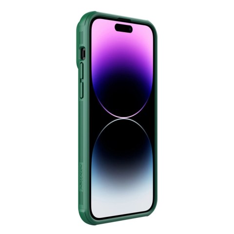 Nillkin CamShield S Case etui iPhone 14 Pro Max pancerny pokrowiec osłona na aparat zielone Nillkin CamShield S Case etui iPhone 14 Pro Max pancerny pokrowiec osłona na aparat zielone