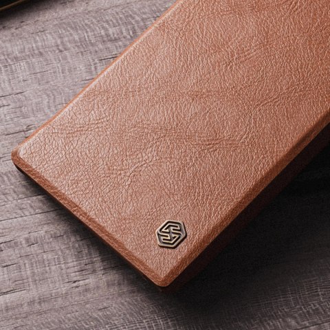 Nillkin Qin Leather Pro Case etui Samsung Galaxy S23 Ultra pokrowiec z klapką osłona na aparat czarne Nillkin Qin Leather Pro Case etui Samsung Galaxy S23 Ultra pokrowiec z klapką osłona na aparat czarne