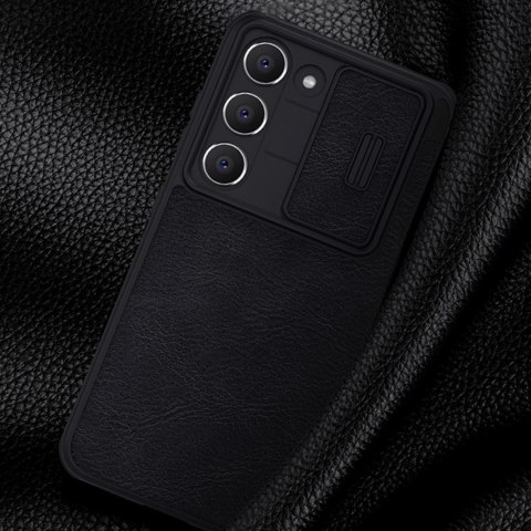 Nillkin Qin Leather Pro Case etui Samsung Galaxy S23+ pokrowiec z klapką osłona na aparat brązowe Nillkin Qin Leather Pro Case etui Samsung Galaxy S23+ pokrowiec z klapką osłona na aparat brązowe