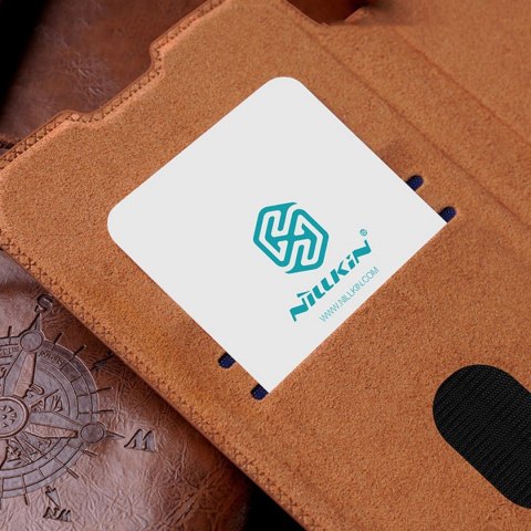 Nillkin Qin Leather Pro Case etui Samsung Galaxy S23+ pokrowiec z klapką osłona na aparat czarne Nillkin Qin Leather Pro Case etui Samsung Galaxy S23+ pokrowiec z klapką osłona na aparat czarne