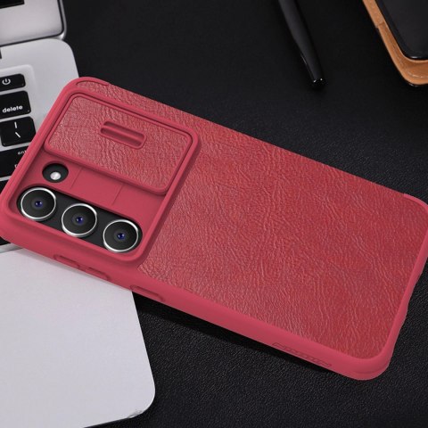 Nillkin Qin Leather Pro Case etui Samsung Galaxy S23+ pokrowiec z klapką osłona na aparat czarne Nillkin Qin Leather Pro Case etui Samsung Galaxy S23+ pokrowiec z klapką osłona na aparat czarne