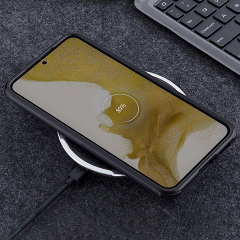 Nillkin Super Frosted Shield Pro Magnetic Case etui Samsung Galaxy S23+ z MagSafe pancerny pokrowiec czarne Nillkin Super Frosted Shield Pro Magnetic Case etui Samsung Galaxy S23+ z MagSafe pancerny pokrowiec czarne
