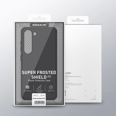 Nillkin Super Frosted Shield Pro etui Samsung Galaxy S23 pancerny pokrowiec + podstawka na telefon czarne Nillkin Super Frosted Shield Pro etui Samsung Galaxy S23 pancerny pokrowiec + podstawka na telefon czarne