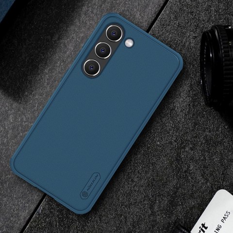 Nillkin Super Frosted Shield Pro etui Samsung Galaxy S23 pancerny pokrowiec + podstawka na telefon czarne Nillkin Super Frosted Shield Pro etui Samsung Galaxy S23 pancerny pokrowiec + podstawka na telefon czarne
