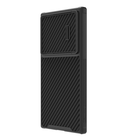 Nillkin Synthetic Fiber S Case etui Samsung Galaxy S23 Ultra pokrowiec osłona na aparat czarne Nillkin Synthetic Fiber S Case etui Samsung Galaxy S23 Ultra pokrowiec osłona na aparat czarne
