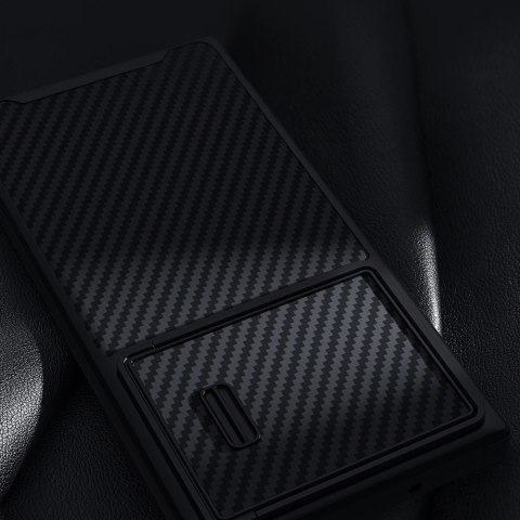 Nillkin Synthetic Fiber S Case etui Samsung Galaxy S23 Ultra pokrowiec osłona na aparat czarne Nillkin Synthetic Fiber S Case etui Samsung Galaxy S23 Ultra pokrowiec osłona na aparat czarne