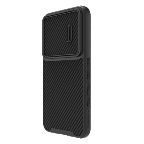 Nillkin Synthetic Fiber S Case etui Samsung Galaxy S23+ pokrowiec osłona na aparat czarne Nillkin Synthetic Fiber S Case etui Samsung Galaxy S23+ pokrowiec osłona na aparat czarne