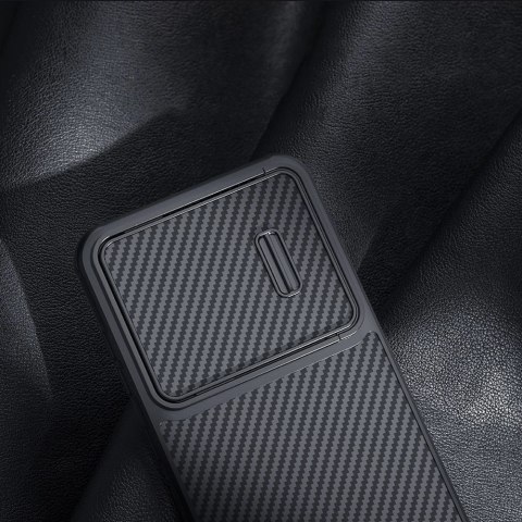 Nillkin Synthetic Fiber S Case etui Samsung Galaxy S23+ pokrowiec osłona na aparat czarne Nillkin Synthetic Fiber S Case etui Samsung Galaxy S23+ pokrowiec osłona na aparat czarne