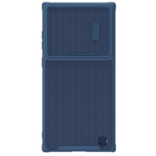 Nillkin Textured S Case etui Samsung Galaxy S22 Ultra pancerny pokrowiec z osłoną na aparat niebieskie