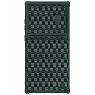 Nillkin Textured S Case etui Samsung Galaxy S22 Ultra pancerny pokrowiec z osłoną na aparat zielone