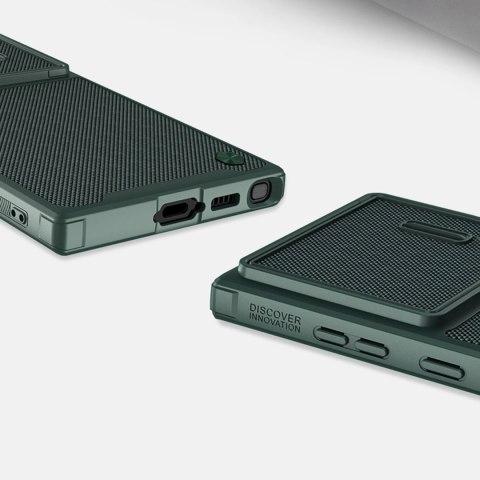 Nillkin Textured S Case etui Samsung Galaxy S22 Ultra pancerny pokrowiec z osłoną na aparat zielone Nillkin Textured S Case etui Samsung Galaxy S22 Ultra pancerny pokrowiec z osłoną na aparat zielone