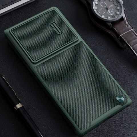 Nillkin Textured S Case etui Samsung Galaxy S22 Ultra pancerny pokrowiec z osłoną na aparat zielone Nillkin Textured S Case etui Samsung Galaxy S22 Ultra pancerny pokrowiec z osłoną na aparat zielone