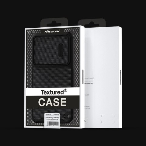 Nillkin Textured S Case etui Samsung Galaxy S23 pancerny pokrowiec z osłoną na aparat czarne Nillkin Textured S Case etui Samsung Galaxy S23 pancerny pokrowiec z osłoną na aparat czarne