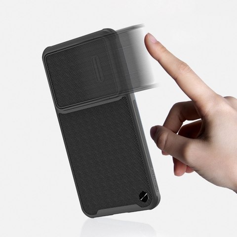 Nillkin Textured S Case etui Samsung Galaxy S23+ pancerny pokrowiec z osłoną na aparat czarne Nillkin Textured S Case etui Samsung Galaxy S23+ pancerny pokrowiec z osłoną na aparat czarne