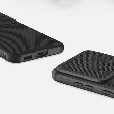 Nillkin Textured S Case etui Samsung Galaxy S23+ pancerny pokrowiec z osłoną na aparat czarne Nillkin Textured S Case etui Samsung Galaxy S23+ pancerny pokrowiec z osłoną na aparat czarne