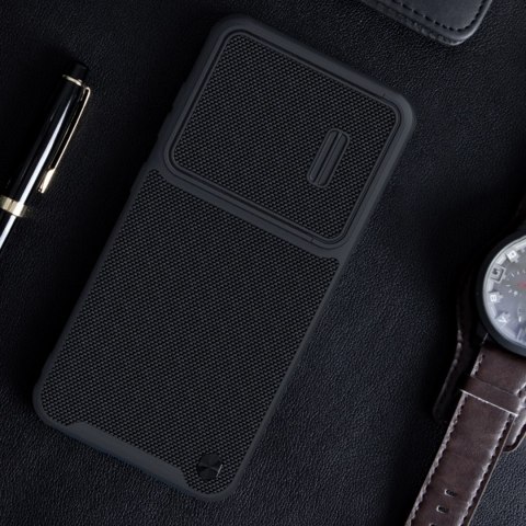 Nillkin Textured S Case etui Samsung Galaxy S23+ pancerny pokrowiec z osłoną na aparat czarne Nillkin Textured S Case etui Samsung Galaxy S23+ pancerny pokrowiec z osłoną na aparat czarne