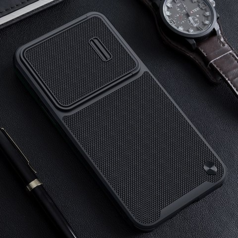 Nillkin Textured S Case etui Samsung Galaxy S23+ pancerny pokrowiec z osłoną na aparat czarne Nillkin Textured S Case etui Samsung Galaxy S23+ pancerny pokrowiec z osłoną na aparat czarne