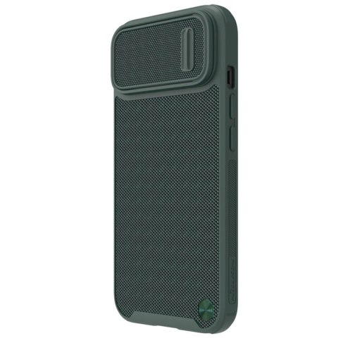 Nillkin Textured S Case etui iPhone 14 pancerny pokrowiec z osłoną na aparat zielony Nillkin Textured S Case etui iPhone 14 pancerny pokrowiec z osłoną na aparat zielony