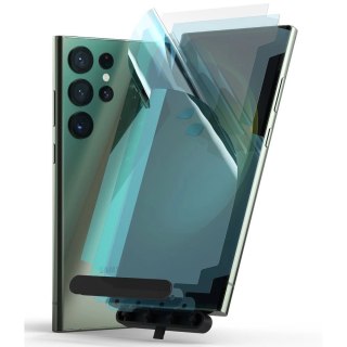 Ringke Dual Easy Wing folia ochronna Samsung Galaxy S23 Ultra (2 sztuki) + zestaw montażowy