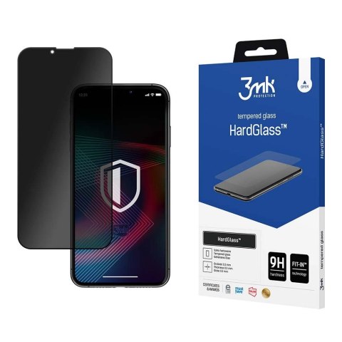 Szkło 9H prywatyzujące 3mk HardGlass Max Privacy™ na iPhone 13 / 13 Pro / 14 Szkło 9H prywatyzujące 3mk HardGlass Max Privacy™ na iPhone 13 / 13 Pro / 14