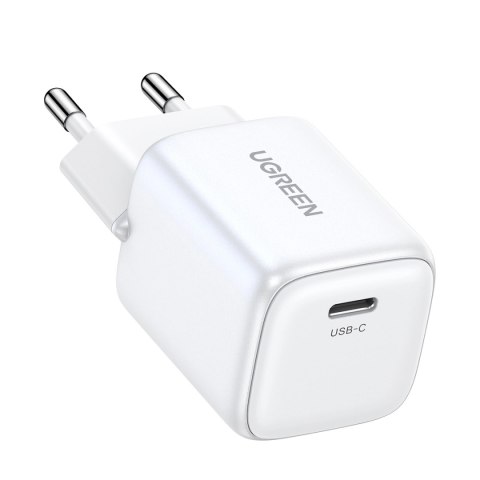 Szybka ładowarka sieciowa GaN USB C 30W PD Ugreen Nexode Mini - biała Szybka ładowarka sieciowa GaN USB C 30W PD Ugreen Nexode Mini - biała