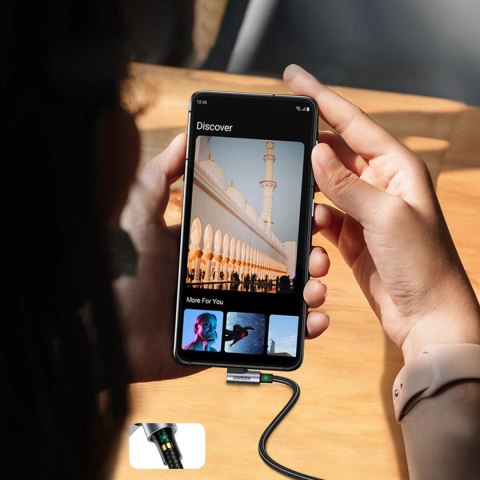 Ugreen kabel kątowy 90° USB C - USB 2.0 480Mb/s 3A 3m czarny (US176) Ugreen kabel kątowy 90° USB C - USB 2.0 480Mb/s 3A 3m czarny (US176)