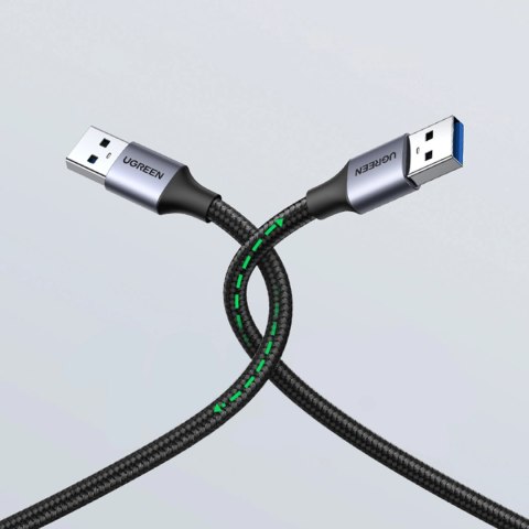 Ugreen kabel przewód USB - USB 3.0 5Gb/s 1m szary (US373) Ugreen kabel przewód USB - USB 3.0 5Gb/s 1m szary (US373)