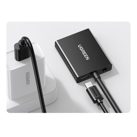 Ugreen kabel przewód adapter VGA (męski) do HDMI (żeński) 0.15m czarny (CM513) Ugreen kabel przewód adapter VGA (męski) do HDMI (żeński) 0.15m czarny (CM513)